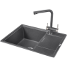 Кухонная мойка GRANULA GR-6503 графит (черно-серый) 6503 GPAFIT
