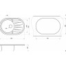 Кухонная мойка GRANULA СТАНДАРТ ST-7601 базальт 7601 BAZALT